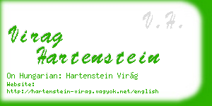 virag hartenstein business card